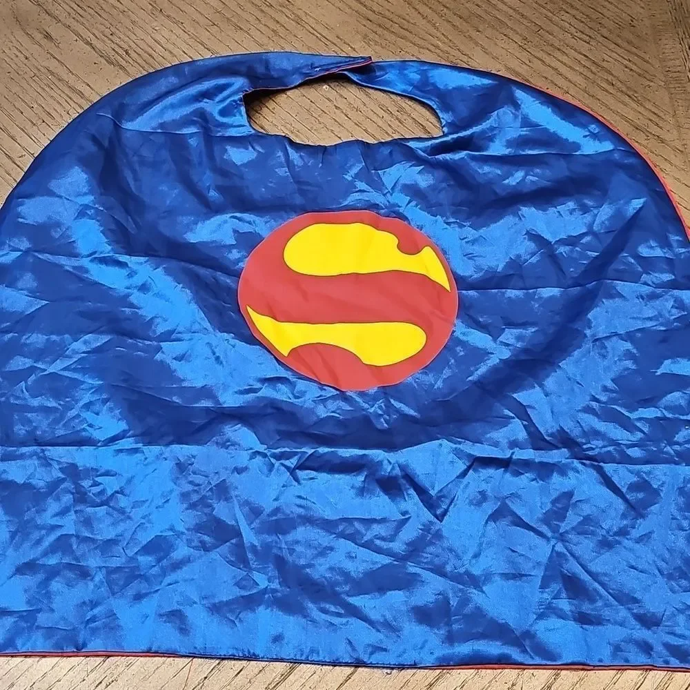 Superman Cape and Mask Set - Blue and Yellow